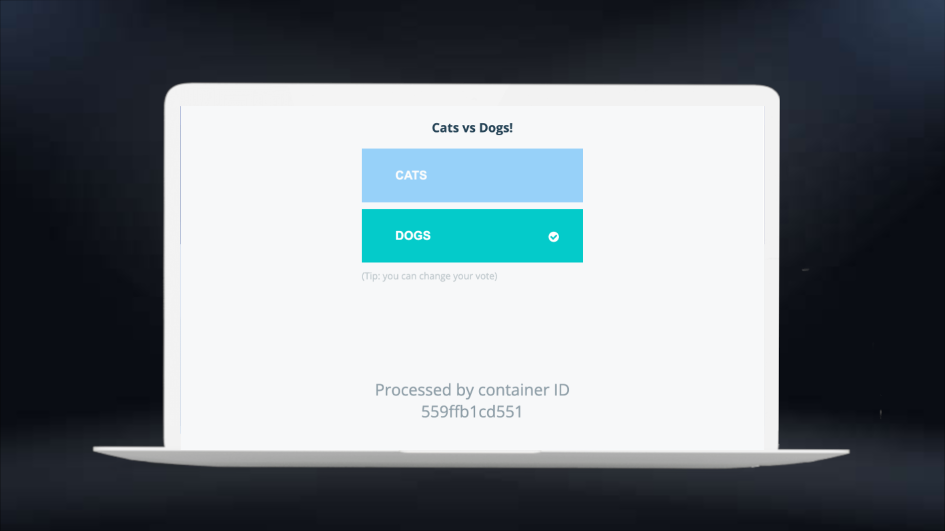 Conteneurisation application de vote